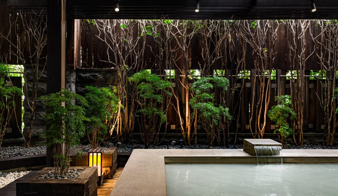 Hot spring pools at Grand View Resort Beitou
