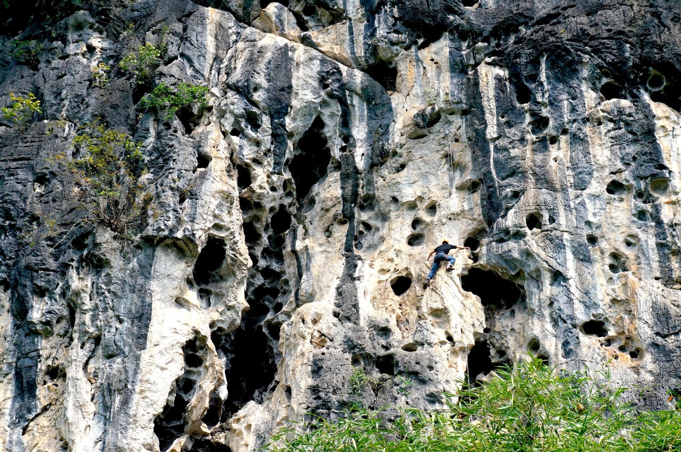 Limestone climbing landscape in Yangshuo