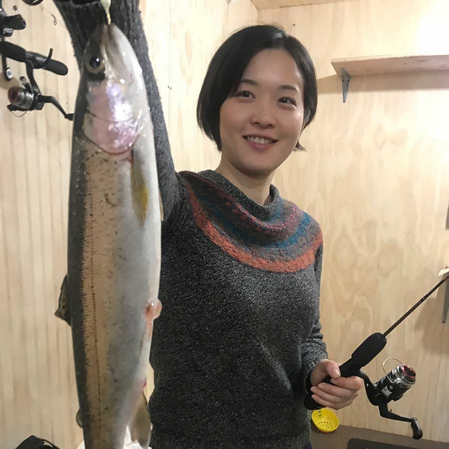 An ice-fishing catch in Alaska