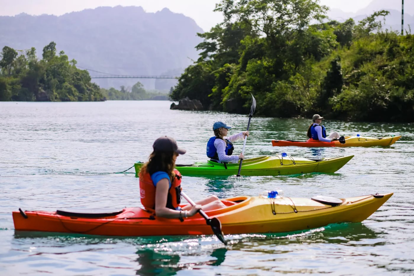 Kayaking near Chay Lap Farmstay